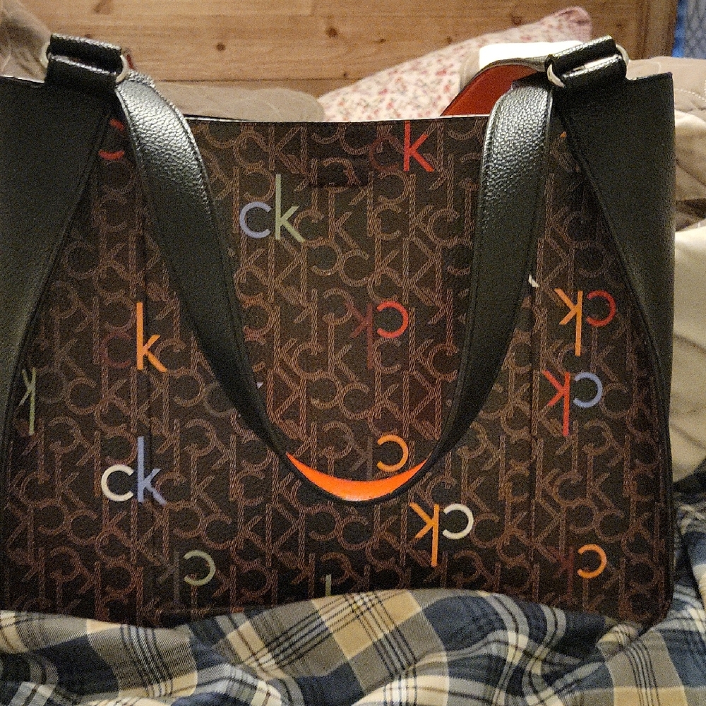 Calvin Klein Multicolor Monogram Tote
